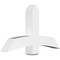 Ekena Millwork Bellingham Architectural Grade PVC Gable Bracket, 48"W x 28"H x 6"D x 6"F, 14/12 Pitch GBP048X28X0606BEL00 - alternate 1